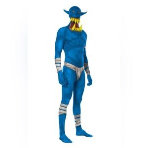 Morph costumes Blue Orc Jaw Dropper adult costume. NWT medium(I)